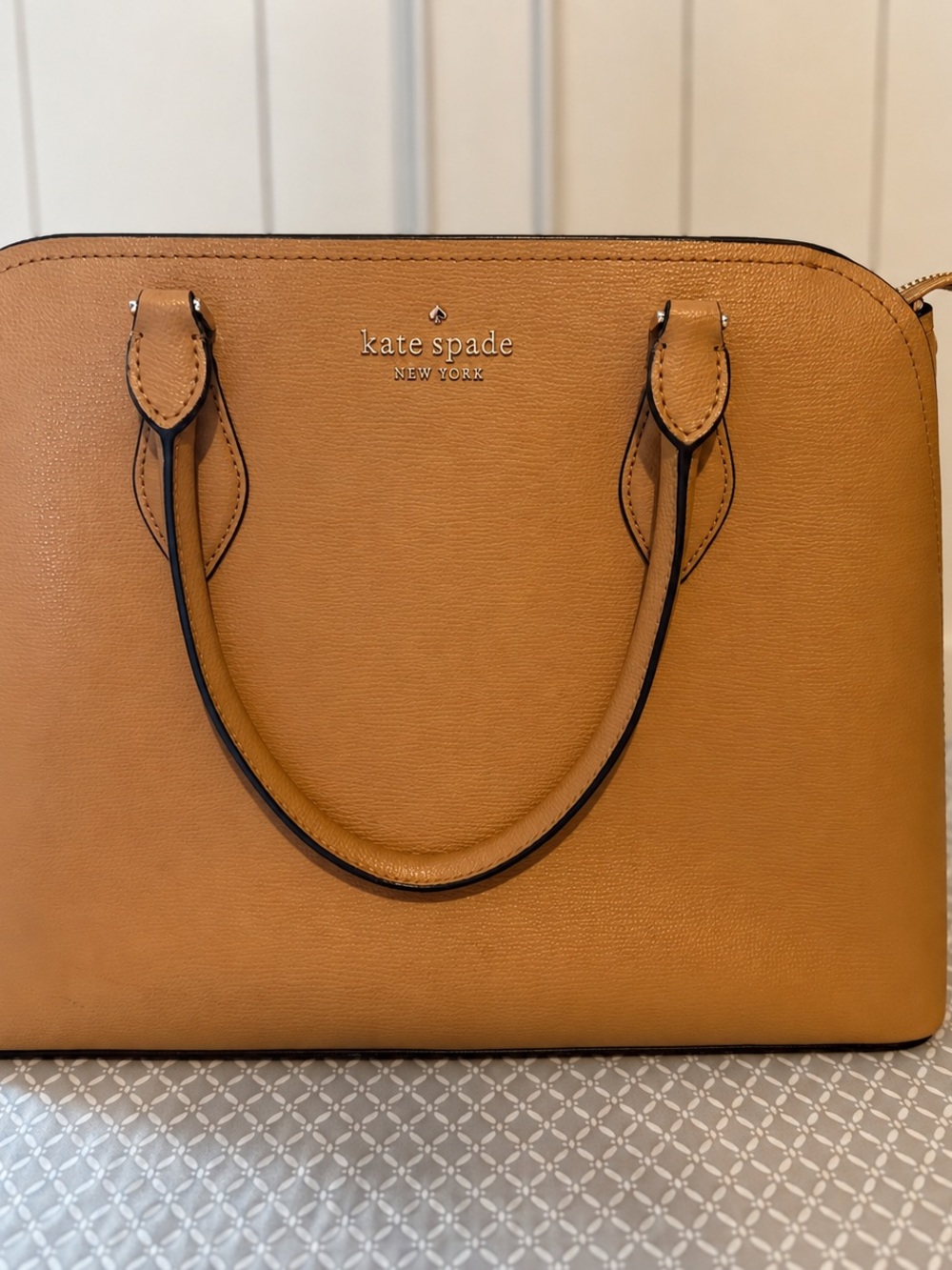 kate spade Camel/Tan Leather Dome Satchel